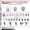 Service Caster 3'' Nylon Swivel 1-3/8'' Expanding Stem Caster Total Lock Brake SCC-EXTTL20S314-NYS-138 - alternate 2